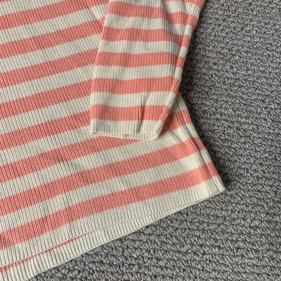 Who What Wear Womens Sweater Size Medium Pink Tank Striped Long Sleeves Slim Fit - Picture 5 of 12